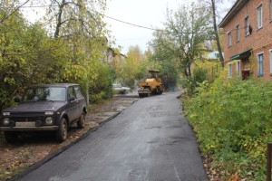 Ремонт проезжой части возле дома № 25, ул. Ленина